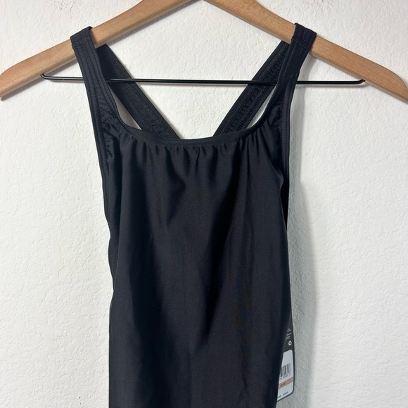 SPEEDO PRO LT TEAM BLACK SOLID WOMEN ONE PIECE SWIMSUIT SIZE 12/38 BRAND NEW - Picture 7 of 8